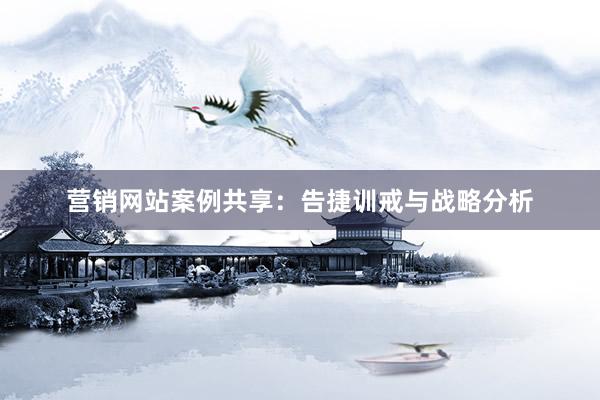 营销网站案例共享：告捷训戒与战略分析